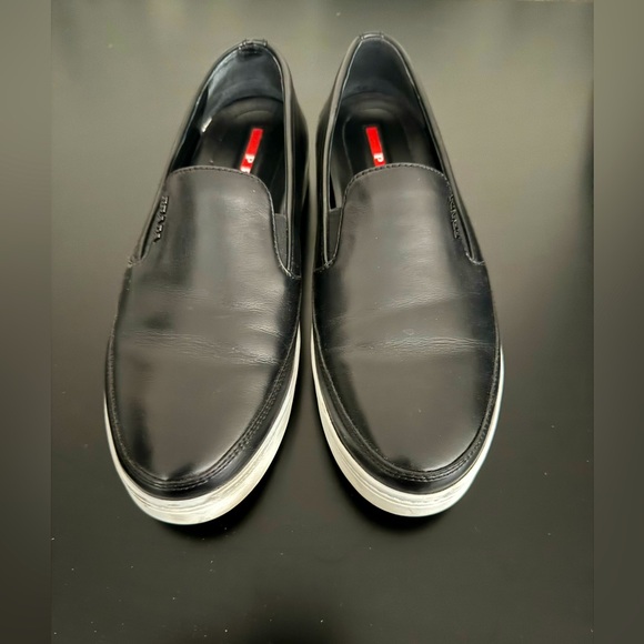 Prada Slip-On Shoes Womens Size 38 Black - Picture 1 of 5